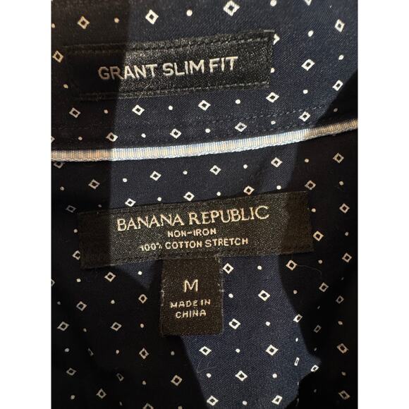 Banana Republic Grant Slim Fit Non-Iron Shirt Men’s M - Picture 8 of 8